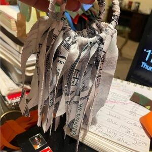 Fringe Money Print Handbag